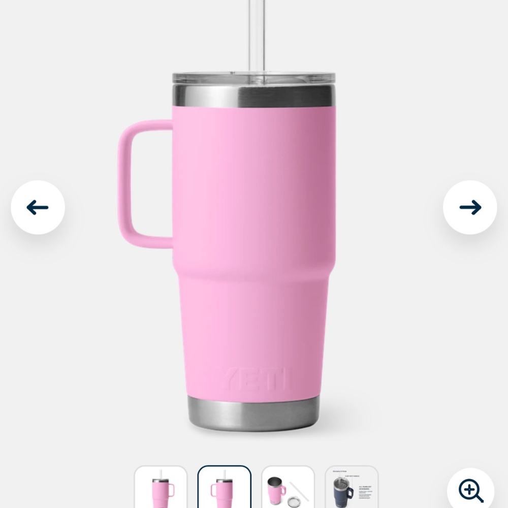 Limited edition power pink yeti 25 Oz mug